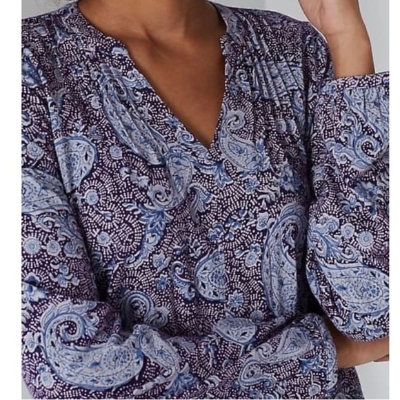 PURE Jill Pin Tucked Knit Top/Tunic Size Medium - Picture 2 of 8